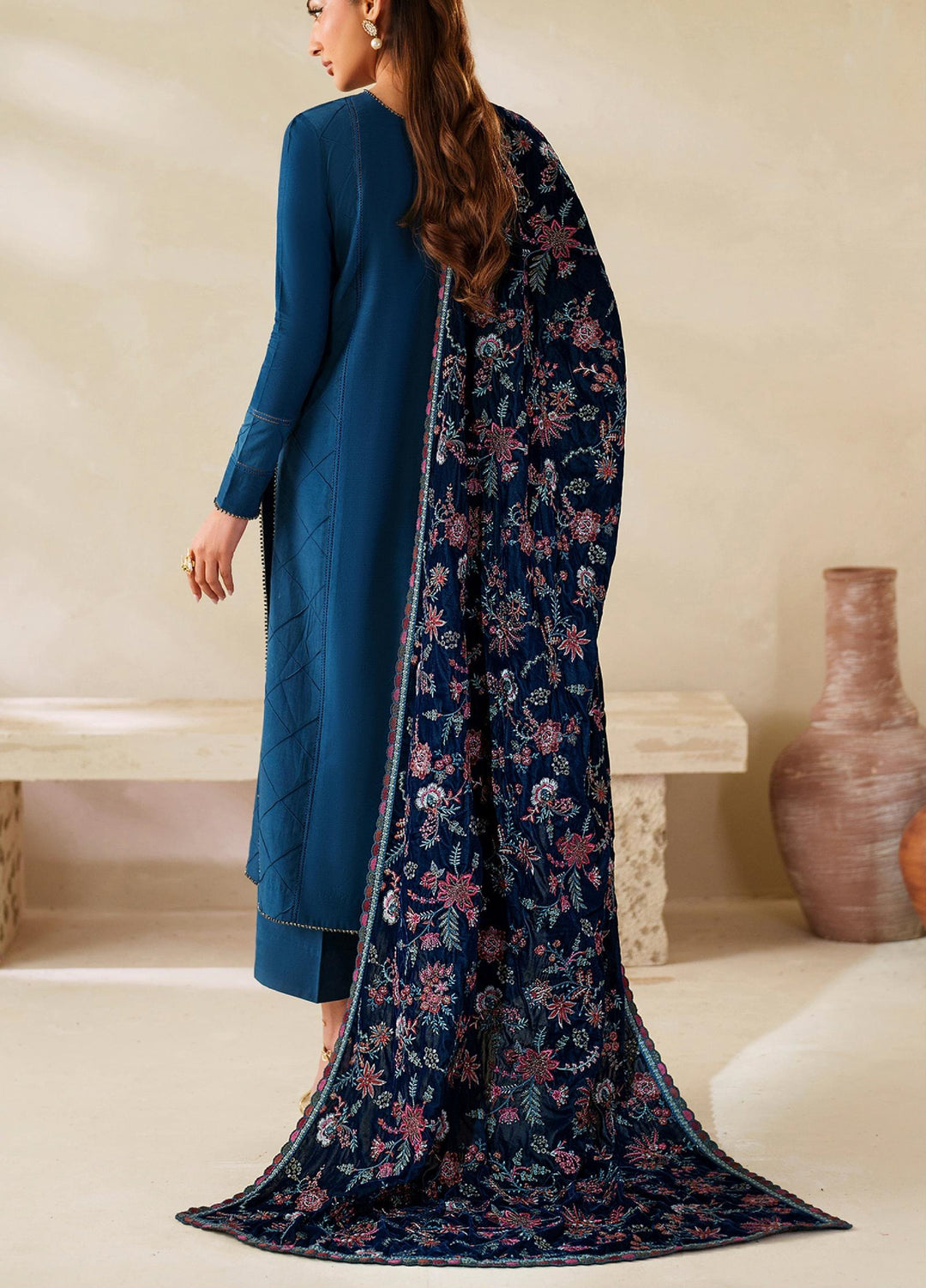 Zarif Velvet Shawls 1 Piece ZRF25VS ZRF-VS-01 - Festive Collection