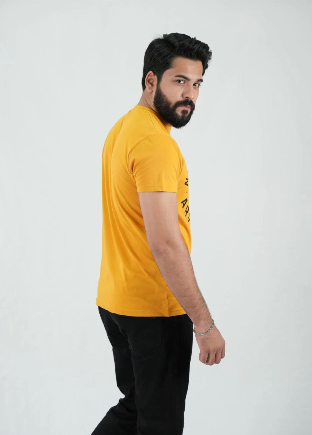 Mercato RTW Solids Cotton 1 Piece Round Neck Mustard Shirt