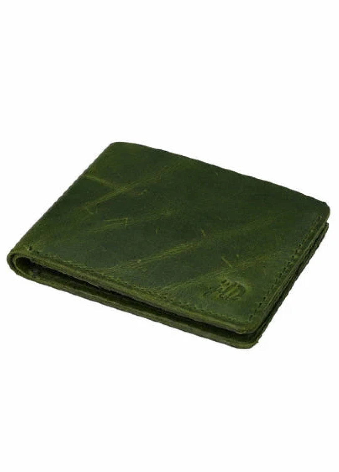 Vintage by Jild Mens Genuine Vintage Leather Wallet-Olive green S1 - Wallets Collection