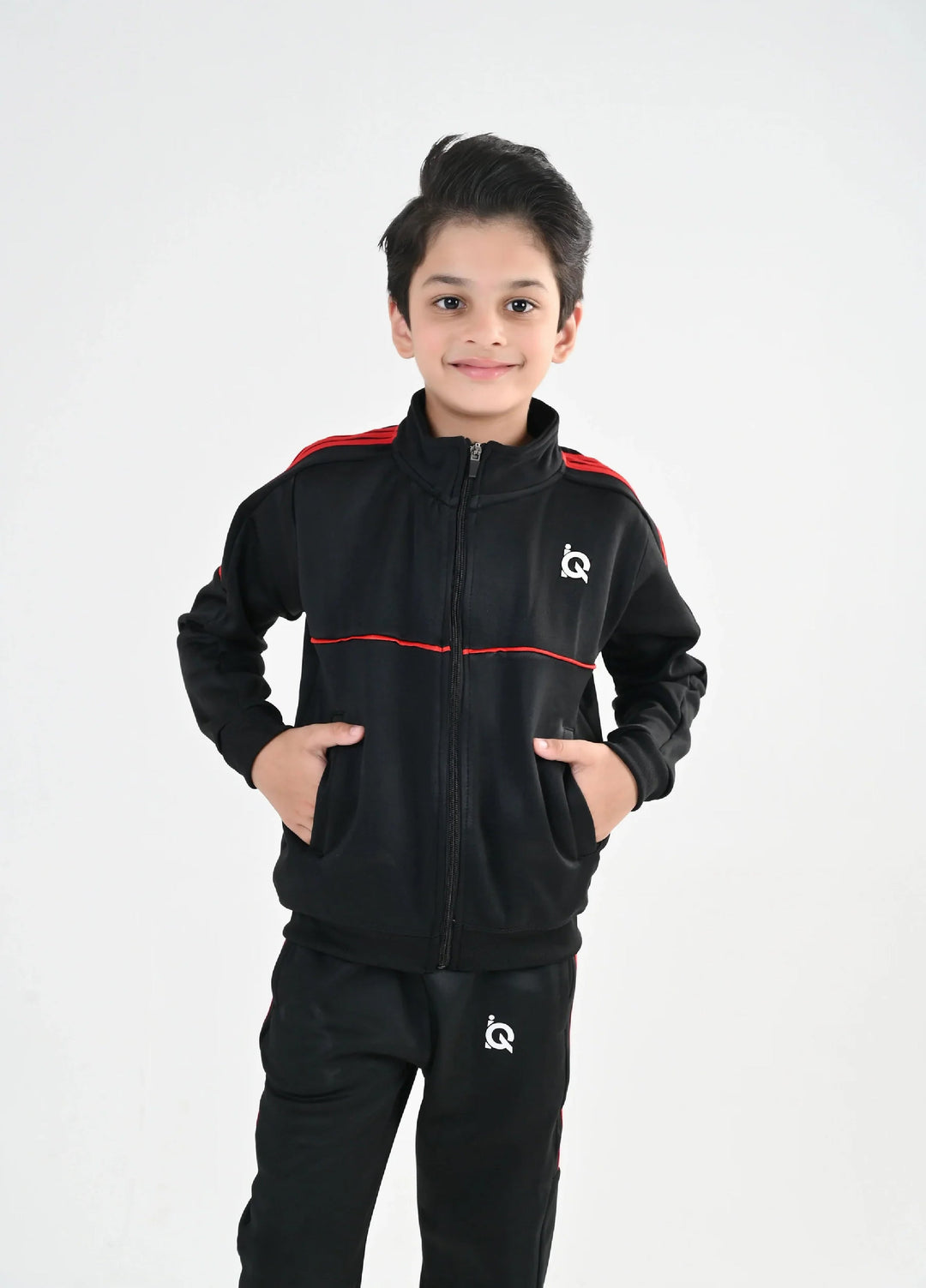 IQ Exclusive Kids Track Suit Fleece 2 PieceOrange Strike Tracks-Unisex Kids - Winter Collection