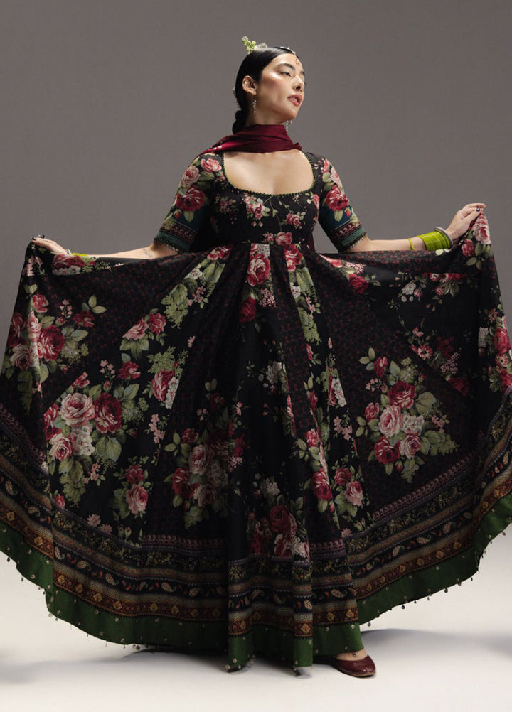 Anarkali by Zara Shahjahan Unstitched Embroidered Lawn 3 Piece Suit ZS26UAL D-05 SHEHZADI - Eid Collection