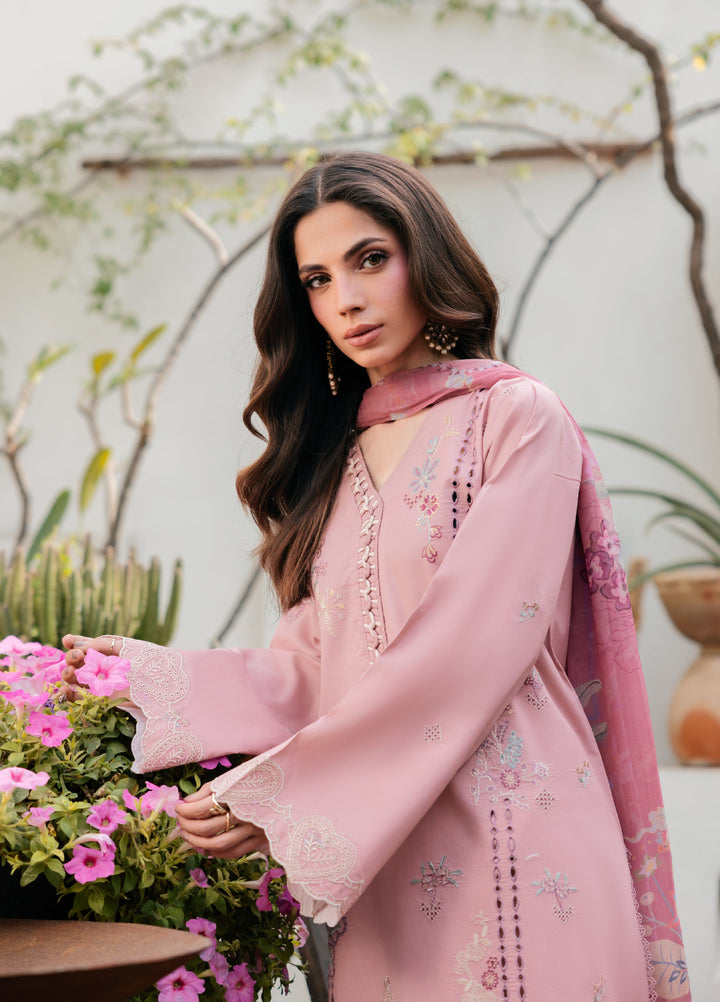 Zync by Florent Unstitched Embroidered Lawn 3 Piece Suit FL26ULZ FZ-6A - Lawn Collection