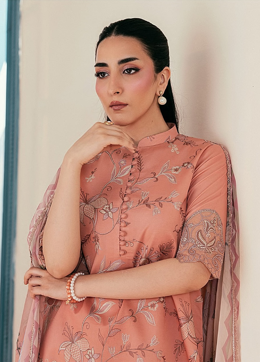 Zync by Florent Unstitched Embroidered Lawn 3 Piece Suit FL26ULZ FZ-2A - Summer Collection