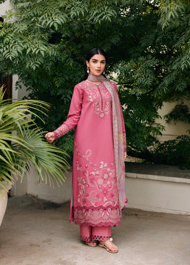 Zync by Florent Unstitched Embroidered Lawn 3 Piece Suit FL26ULZ FZ-5B - Lawn Collection