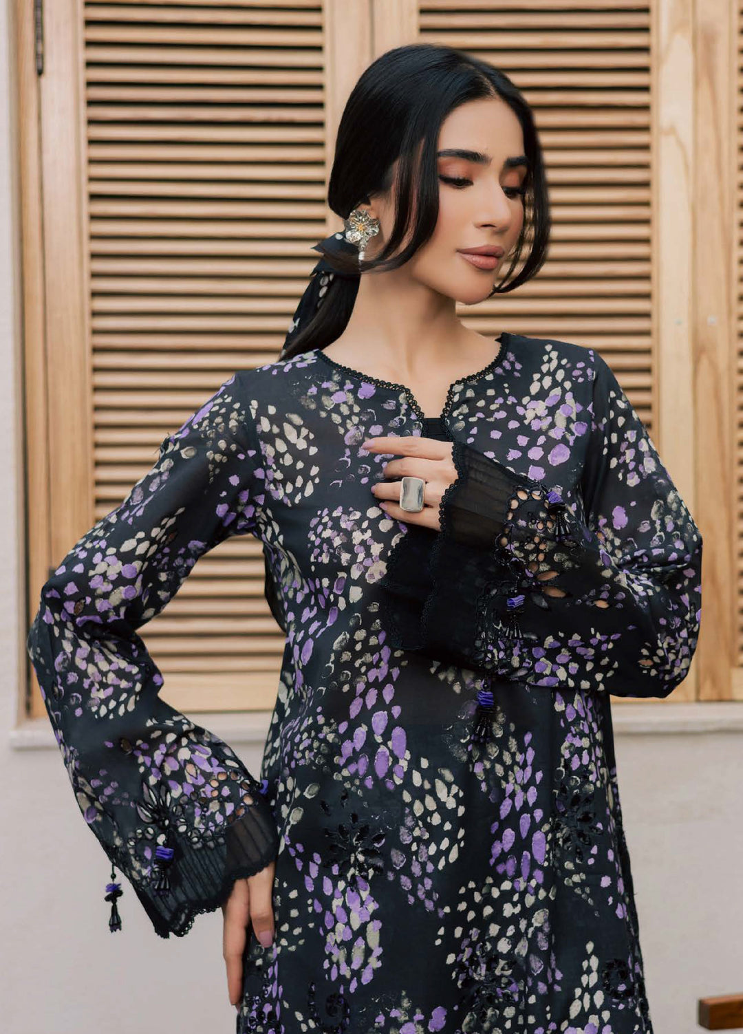 Ballerina by Nureh Unstitched Chikankari Embroidered Lawn 2 Piece Suit NU26UBCL NU2-211 - Summer Collection