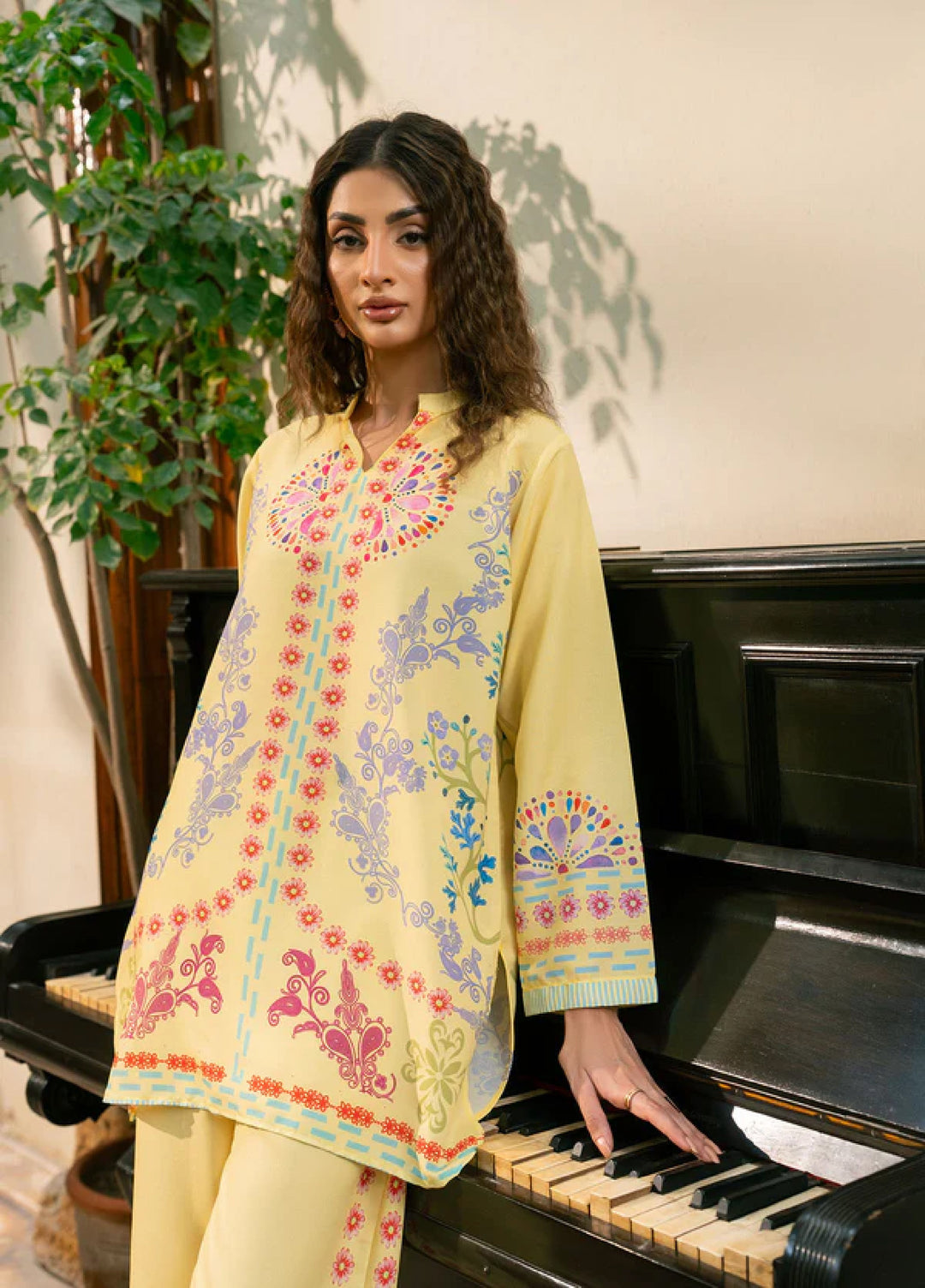 Nairah Women Pret Printed Arabic Lawn Suit NAH26PN Colada - Spring Collection