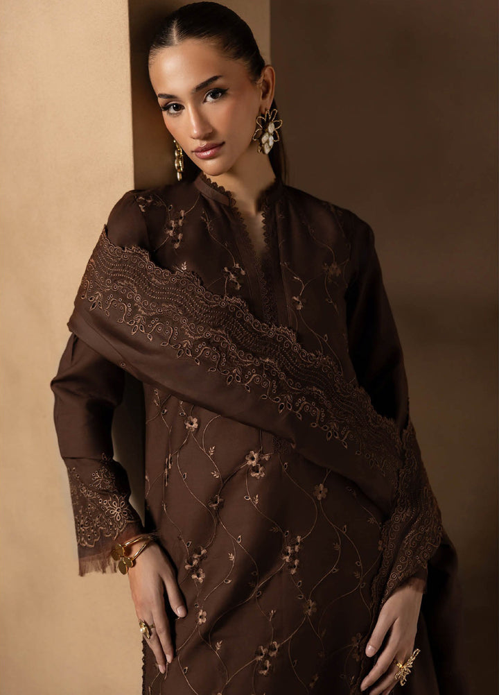 Sareen by Rajbari Unstitched Premium Viscose Chikankari 3 Piece RB25SC D-02 - Winter Collection