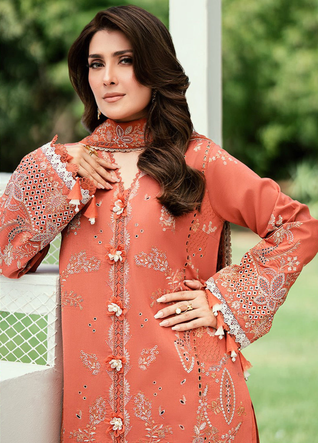 Florent Unstitched Embroidered Lawn 3 Piece Suit FL26ULE FEF-1A - Eid Collection