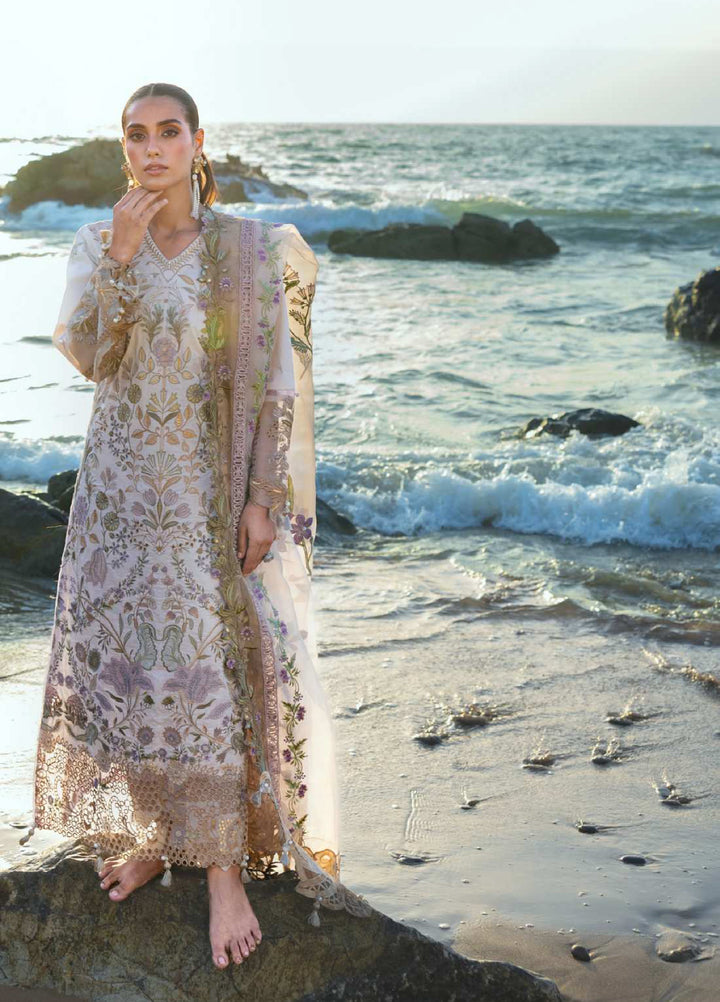 Mahiymaan by Al Zohaib Unstitched Embroidered Luxury Lawn 3 Piece Suit AZ26UM D-8 - Festive Collection