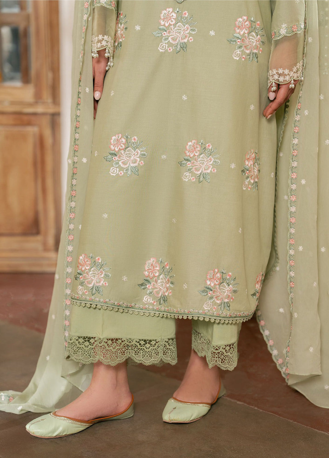 Mahiri by Cross Stitch Unstitched Embroidered Lawn 3 Piece Suit CS26UM D-1 FLORAL HUSH - Summer Collection