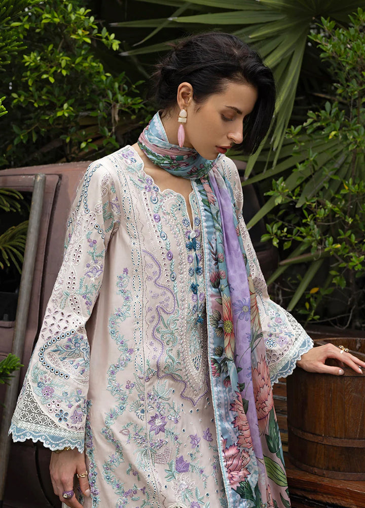 Mon Tresor by Esmel Unstitched Embroidered Luxury Lawn 3 Piece Suit EML26UMT D2-Aria - Summer Collection
