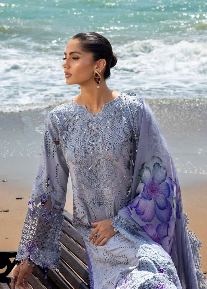 Mahiymaan by Al Zohaib Unstitched Embroidered Luxury Lawn 3 Piece Suit AZ26UM D-11 - Festive Collection