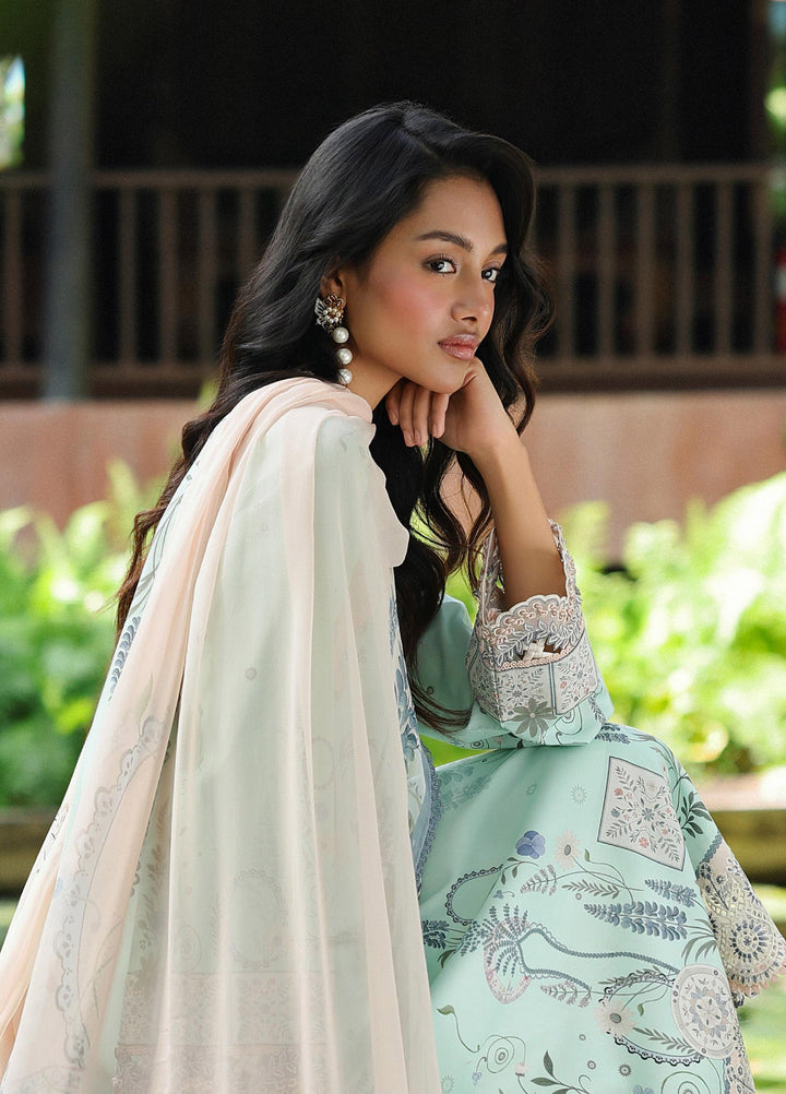 Q Prints by Qalamkar Unstitched Lawn Printed 3 Piece Suit QLK26QP Slona - Summer Collection