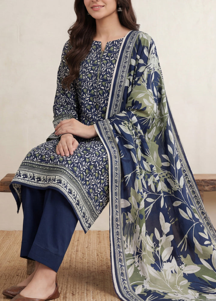 Daman by VS Textiles Unstitched Printed Lawn 3 Piece Suit VS26UDL D-14 841 - Casual Collection