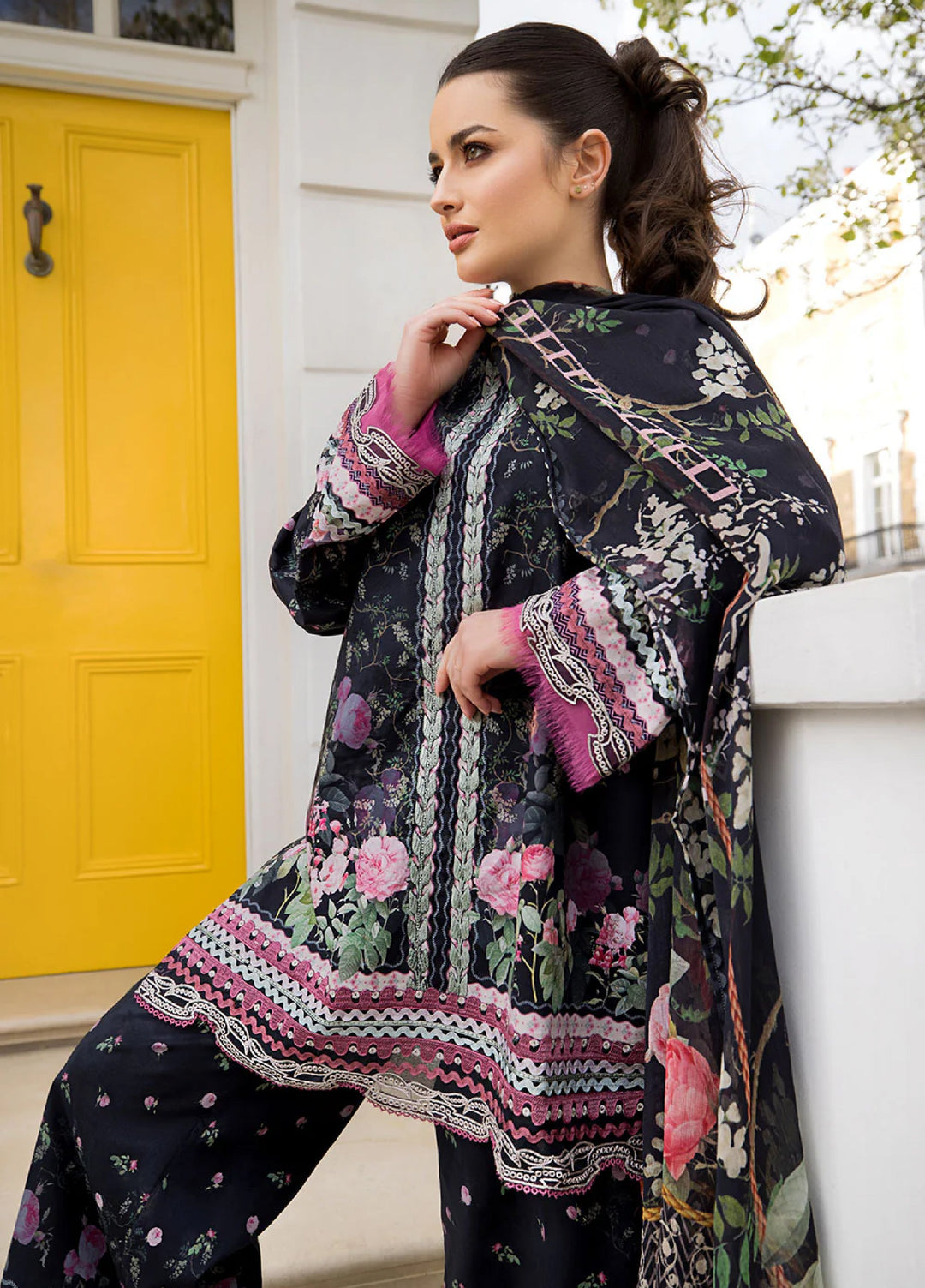 Sobia Nazir Prints Unstitched Embroidered Lawn 3 Piece Suit SN26UPL D-04B - Summer Collection