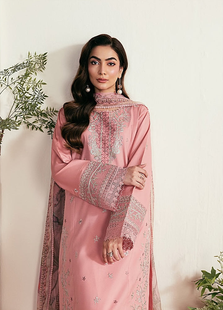 Zync by Florent Unstitched Embroidered Lawn 3 Piece Suit FL26ULZ FZ-1A - Summer Collection