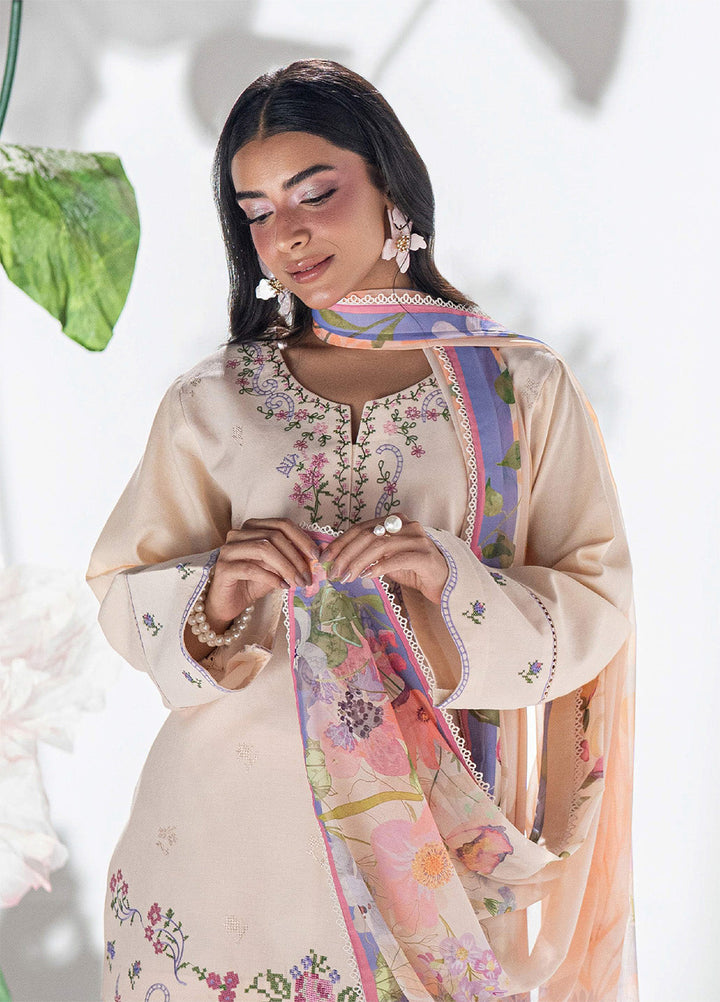 Blush N Bliss by Sahane Women RTW Embroidered Dobby Lawn 3 Piece Suit Sugar Bloom LP63009 Casual Collection