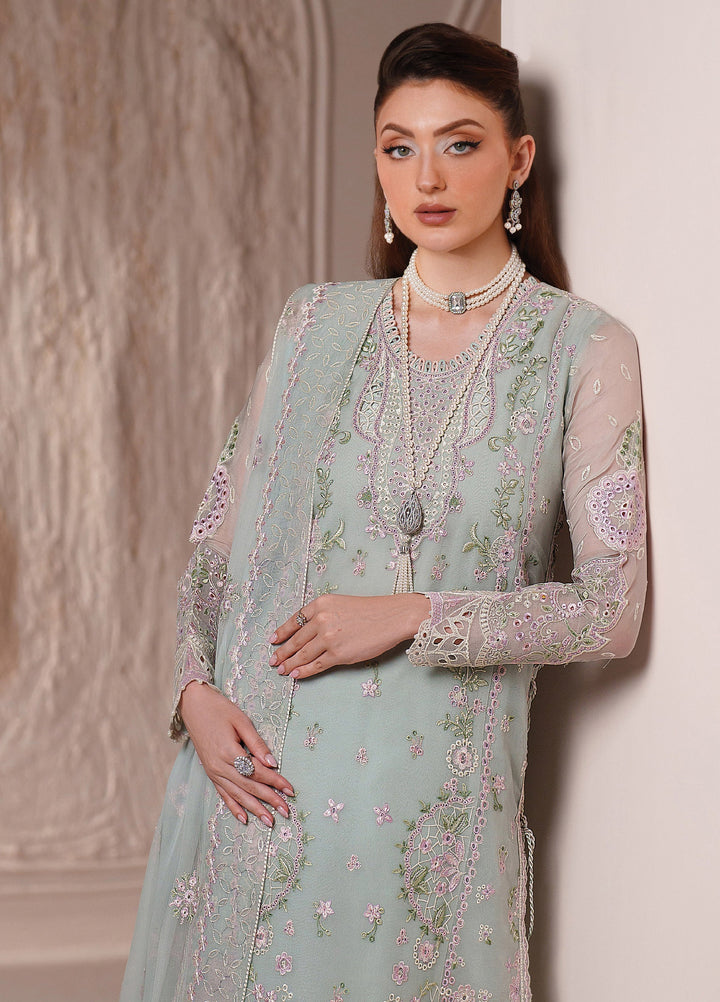 Threads by Alizeh Fashion Unstitched Embroidered Chiffon 3 Piece Suit AF26UTC D-4 Nayla - Festive Collection
