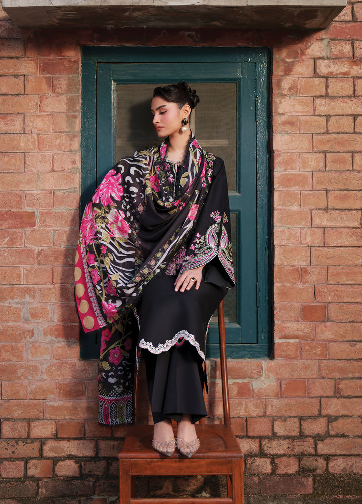 Fiona by Mahnur Unstitched Embroidered Lawn 3 Piece Suit MN26UFL F-09 - Summer Collection