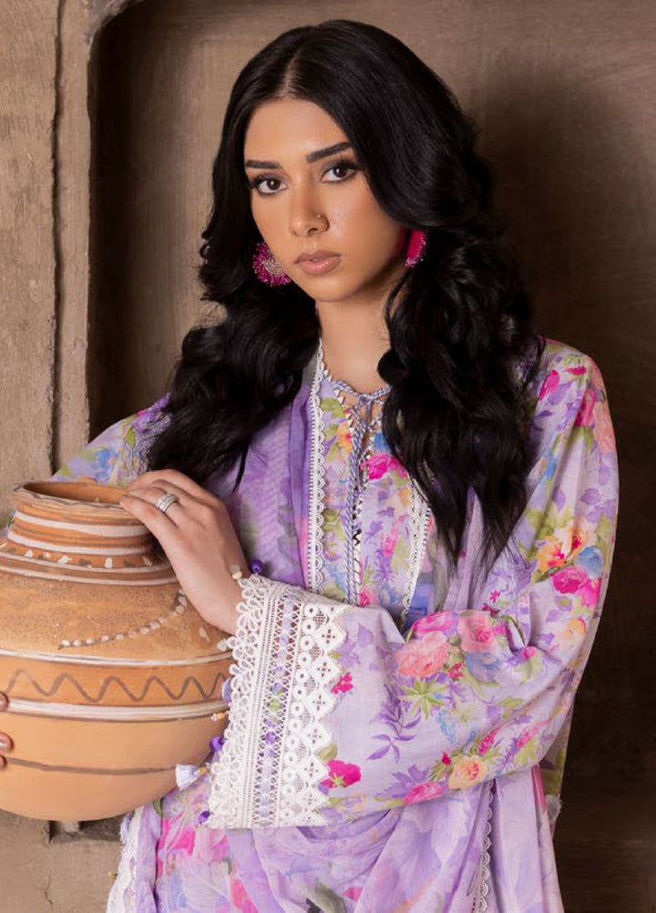 The Flora by Gul Ahmed Unstitched Embroidered Lawn 3 Piece Suit GA26ULF BM62045 - Casual Collection