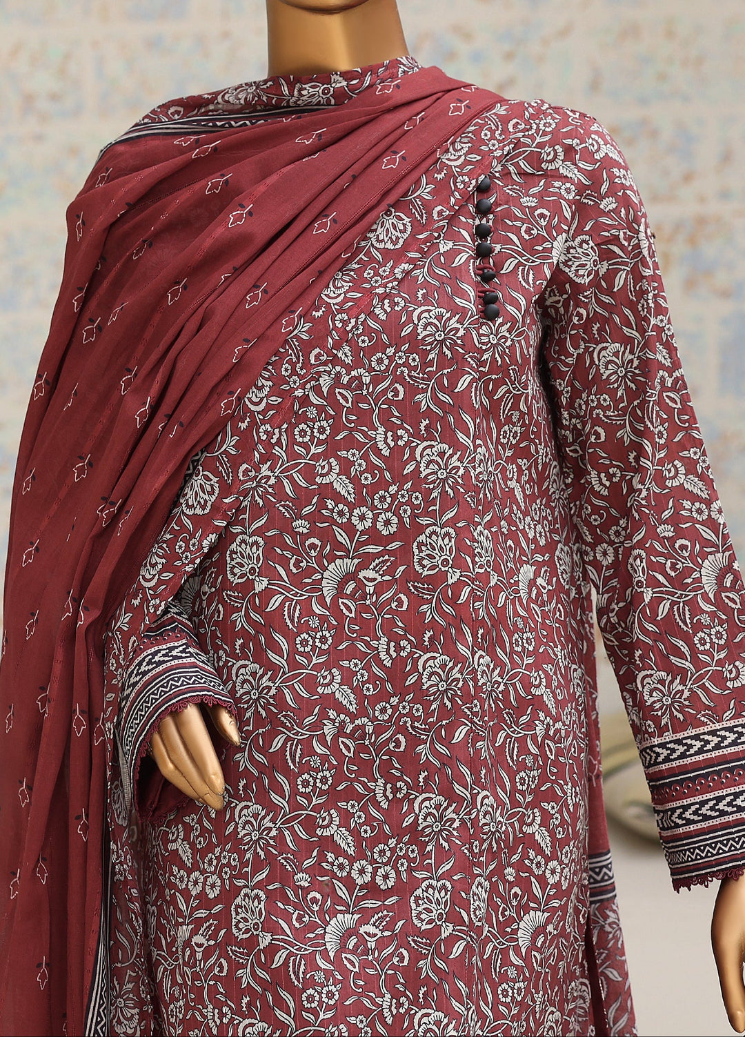 Nayab by HZ Textiles Unstitched Printed Cotton Lawn 3 Piece Suit HZ28UN NPC-07 - Casual Collection
