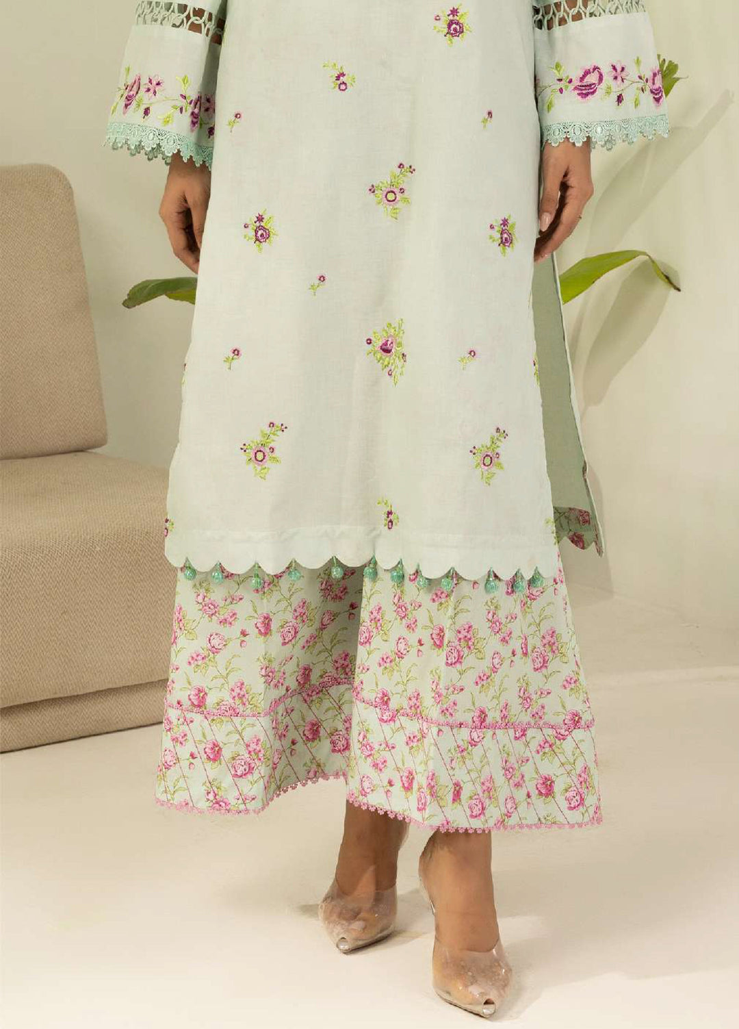 Zellbury Unstitched Embroidered Lawn 2 Piece Suit ZB26UC WUS26E20410 - Casual Collection