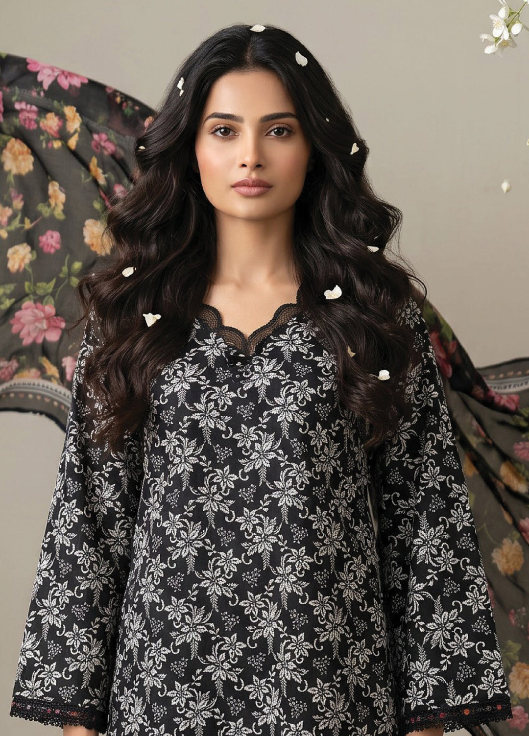 Salina by Regalia Textiles Unstitched Printed Lawn 3 Piece Suit RG26USI D-9 - Casual Collection