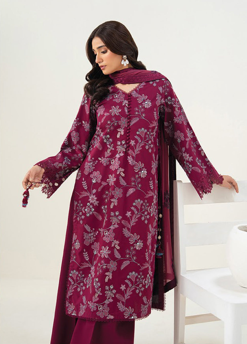 Namah by Xenia Formals Unstitched Embroidered Lawn 3 Piece Suit XF26UNL Wavina 01 - Festive Collection