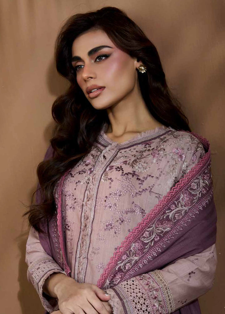 Sobia Nazir Unstitched Shawl Embroidered Khaddar 3 Piece SN25SW D-06 B - Winter Collection
