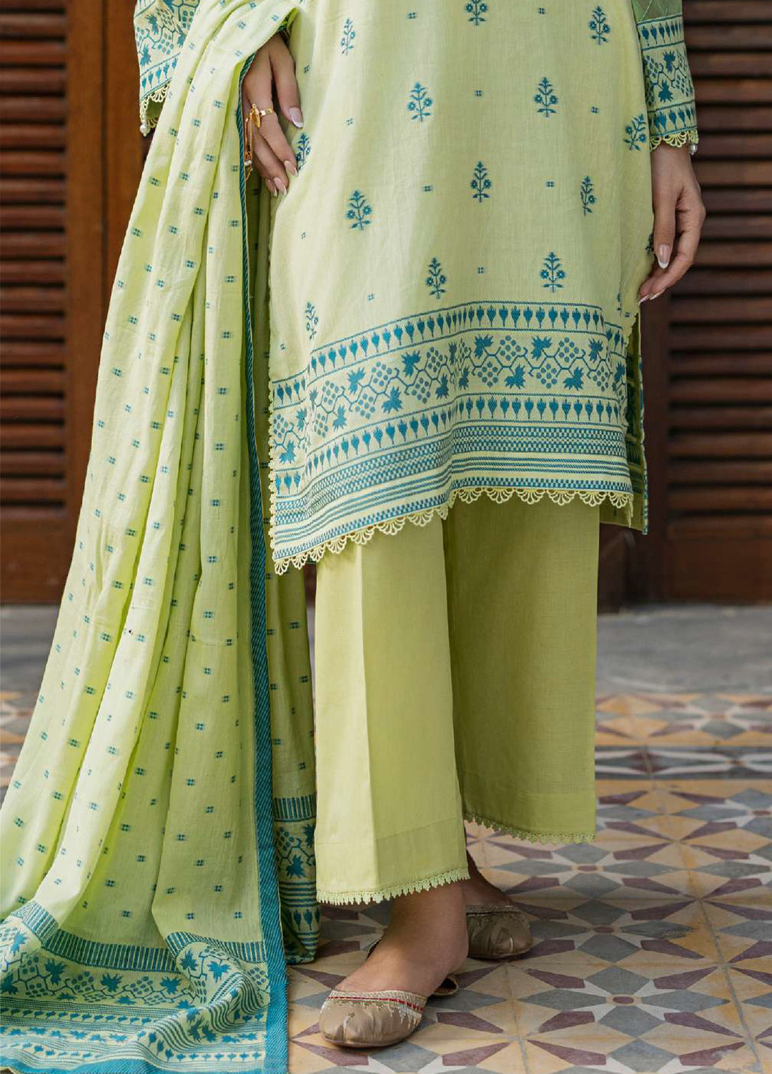 Zellbury Unstitched Printed Jacquard 3 Piece Suit ZB26UC WUS26X30859 - Casual Collection
