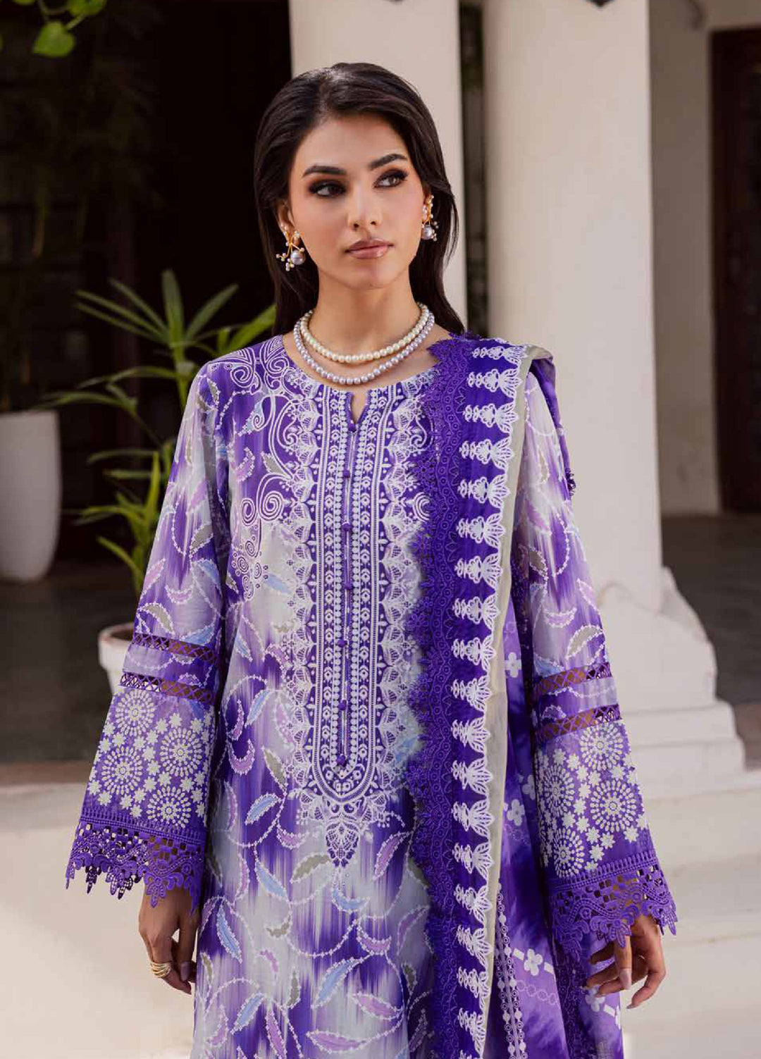 Rania by Nureh Unstitched Printed Lawn 3 Piece Suit NU26ULR NR-05 - Casual Collection