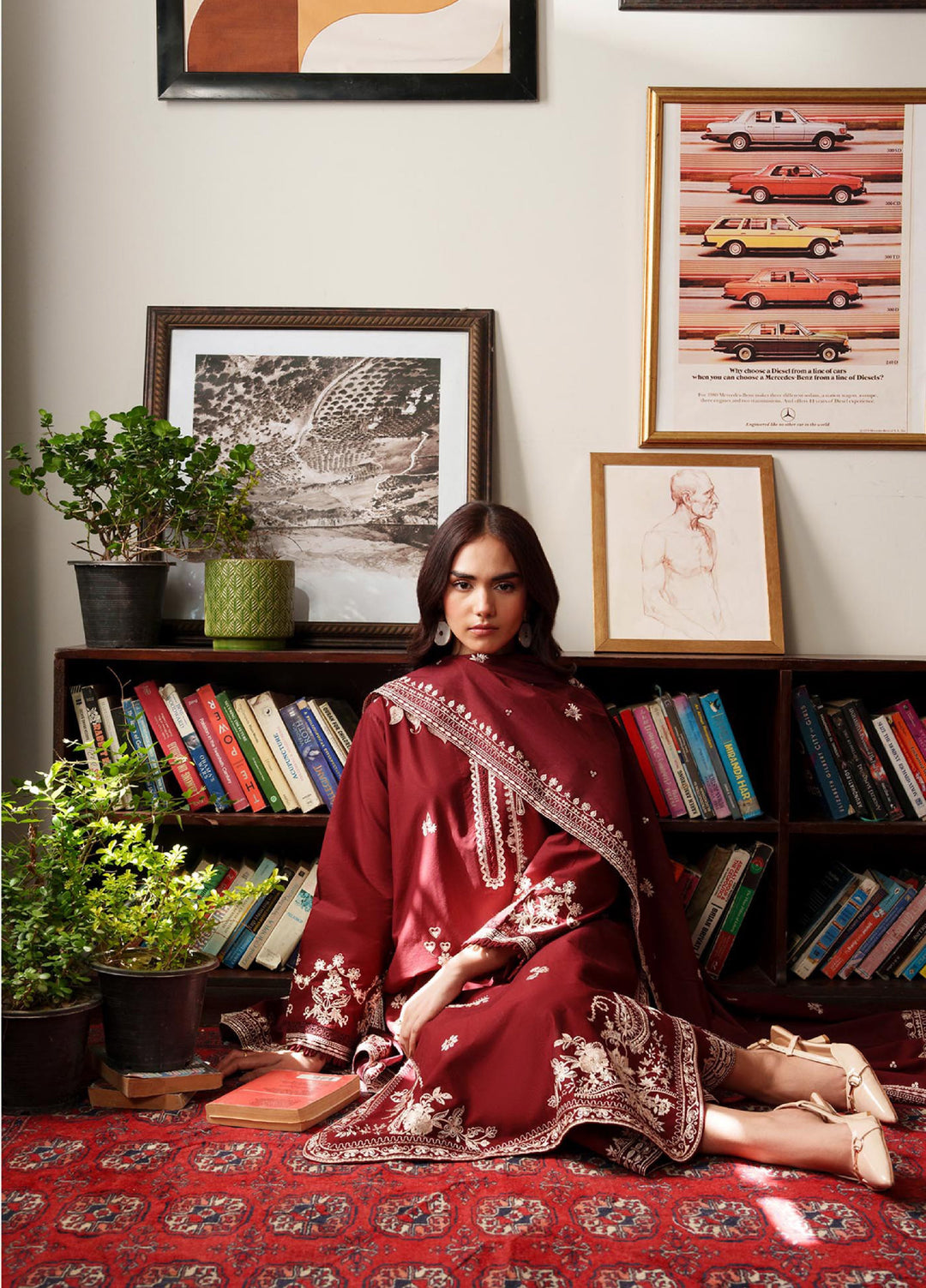 RajBari Women RTW Embroidered Lawn 3 Piece Suit RB26PLE Meher 01 - Eid Collection