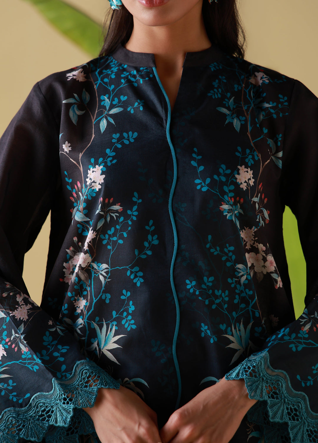 Sahar Unstitched Printed Cambric 2 Piece Suit SS1-26-22 Midnight Tropique - Summer Collection