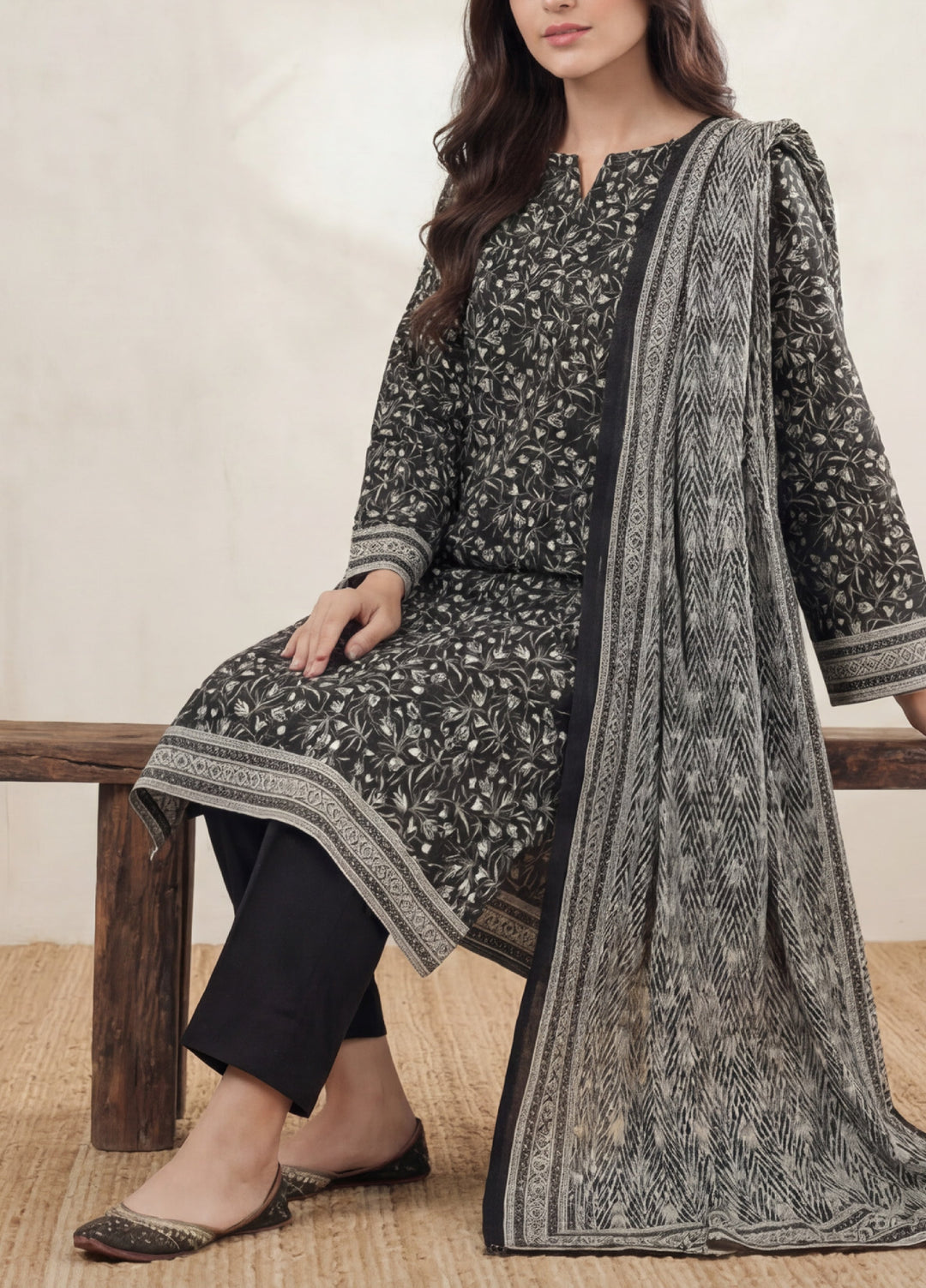 Daman by VS Textiles Unstitched Printed Lawn 3 Piece Suit VS26UDL D-15 843 - Casual Collection
