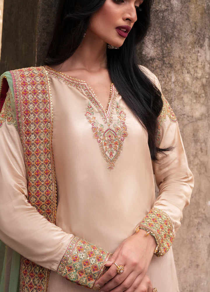 Zaria by Meeral Pret Embroidered Raw Silk 3 Piece Sierra - Festive Collection