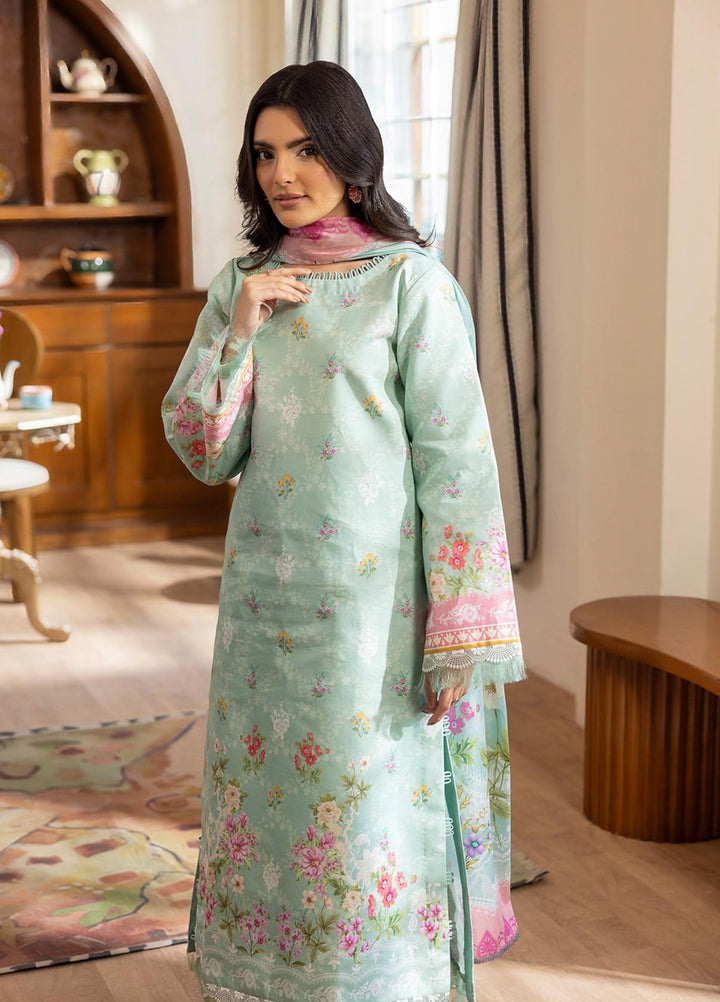 Nissa by RajBari Unstitched Printed Lawn 3 Piece Suit RB26ULN D-12 - Casual Collection