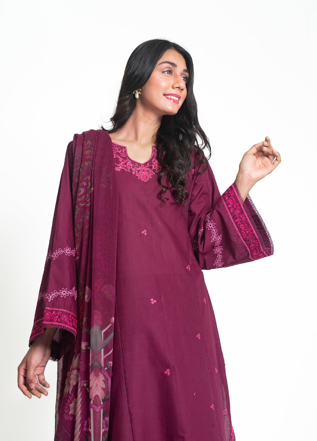Zyna Unstitched Embroidered Lawn 3 Piece Suit ZY26ULS Ivara - Summer Collection