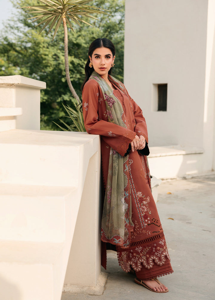 Zync by Florent Unstitched Embroidered Lawn 3 Piece Suit FL26ULZ FZ-6B - Lawn Collection