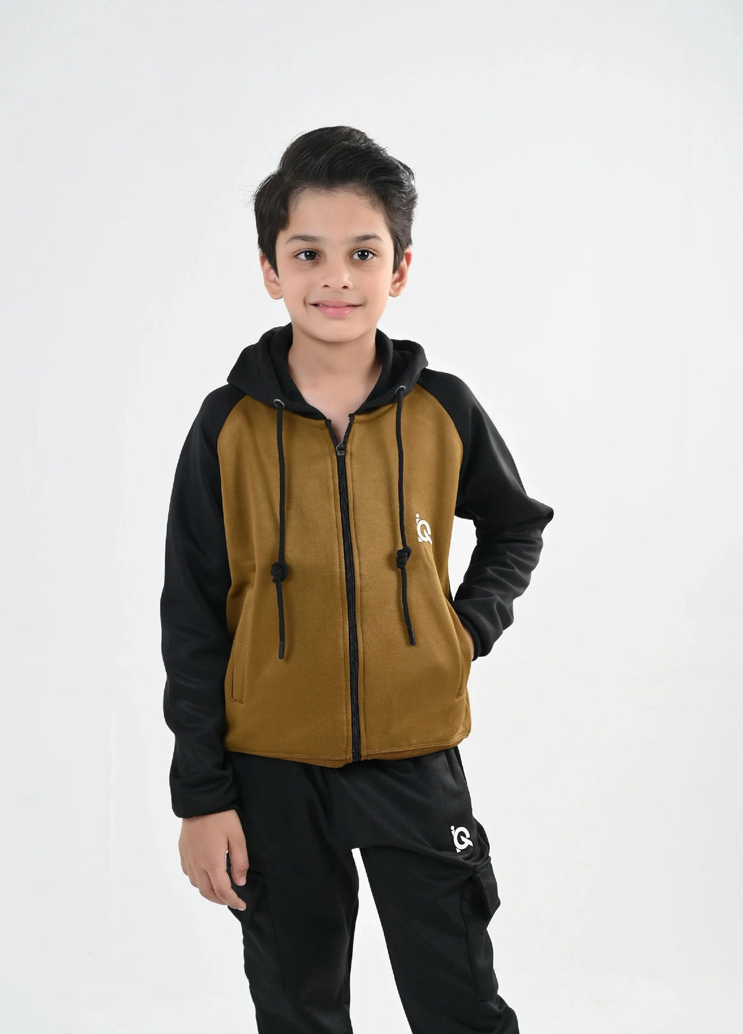 IQ Exclusive Kids Track Suit Fleece 2 PieceTwilight Sand Tracksuit-Unisex Kids - Winter Collection