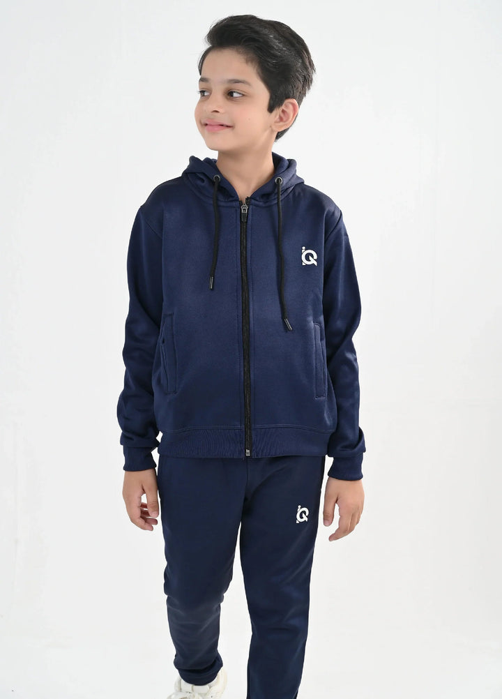 IQ Exclusive Kids Track Suit Fleece 2 PieceSapphire Zipper Tracksuit-Unisex Kids - Winter Collection