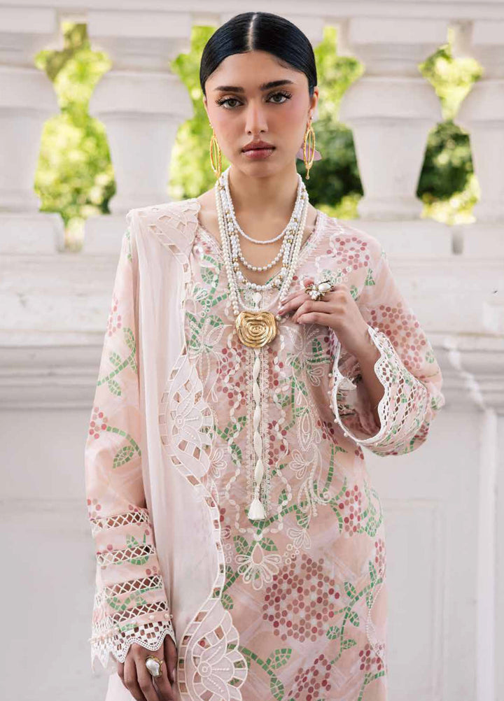 Maya by Nureh Unstitched Embroidered Luxury Lawn 3 Piece Suit NU26ULM NS-169 - Summer Collection
