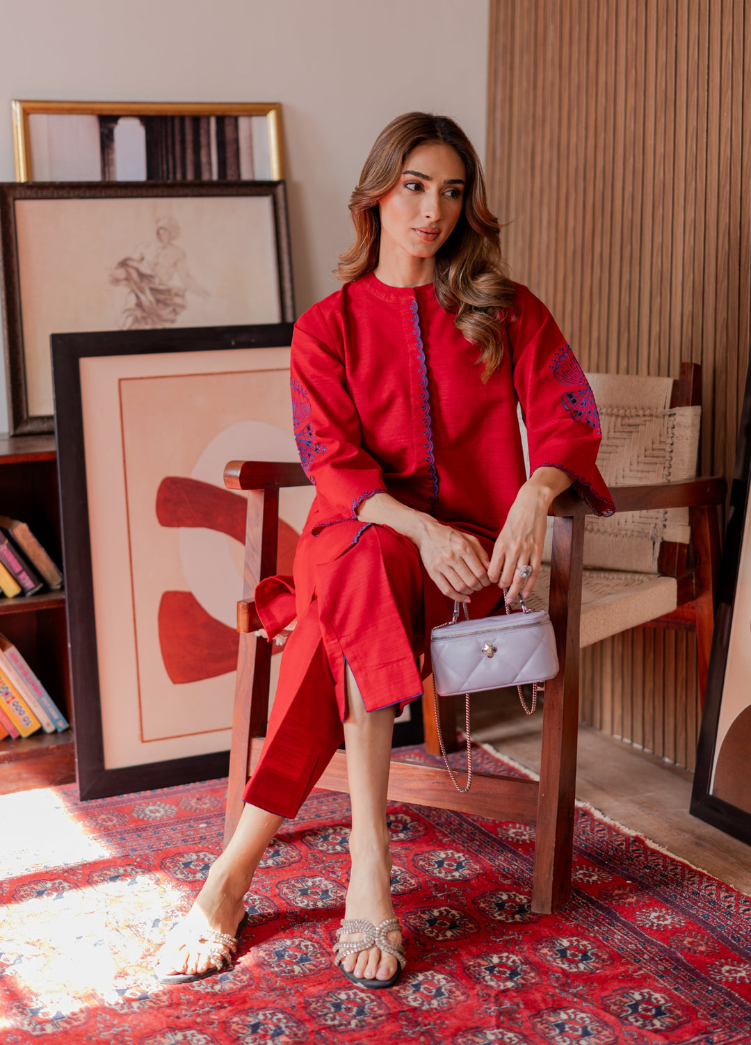 Pret Essentials by Sahar Pret Embroidered Khaddar 2 Piece AWSK-RR-01 - Winter Collection