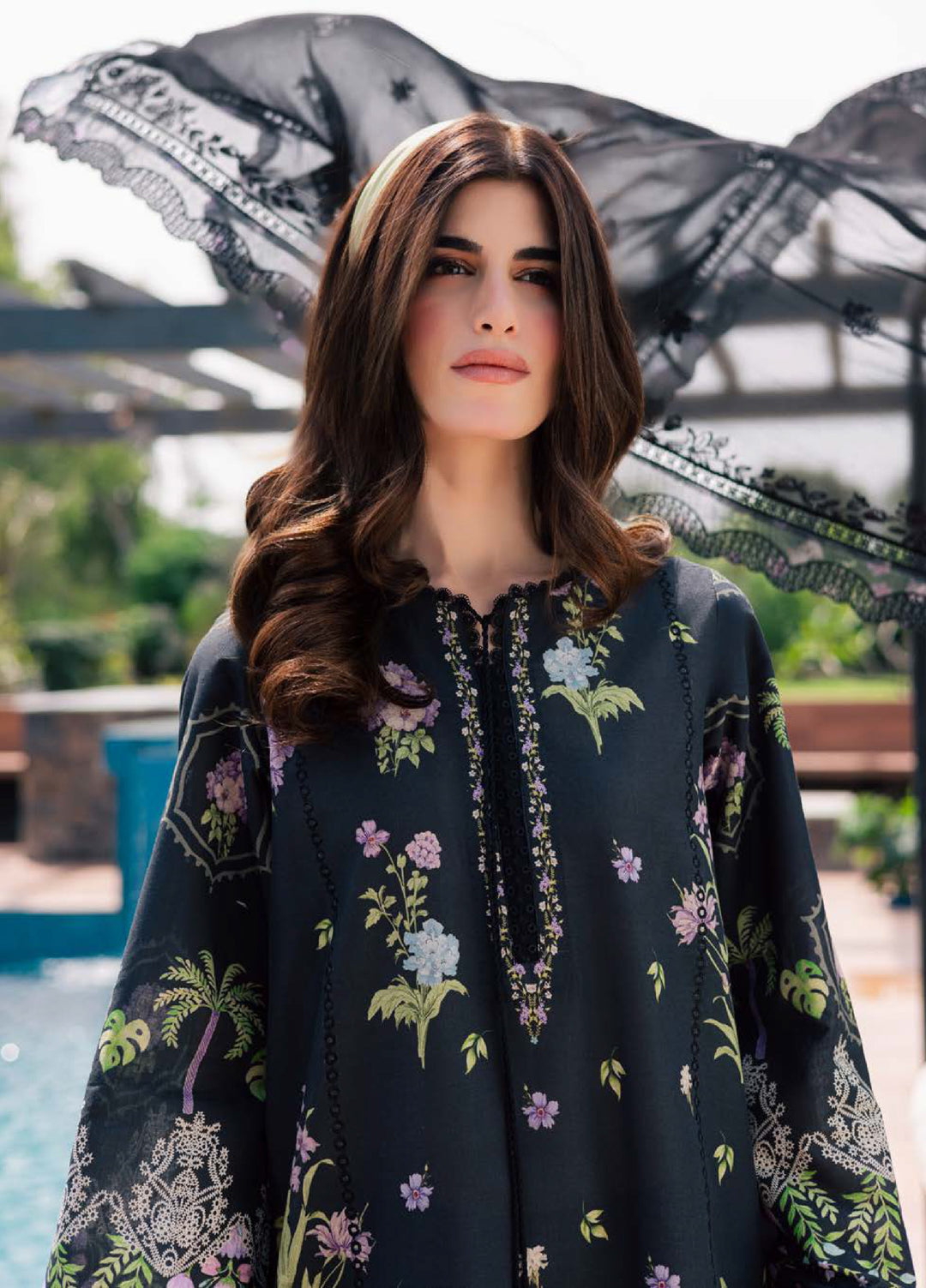 Lily May by Nureh Unstitched Embroidered Lawn 3 Piece Suit NU26ULL NE-263 - Eid Collection