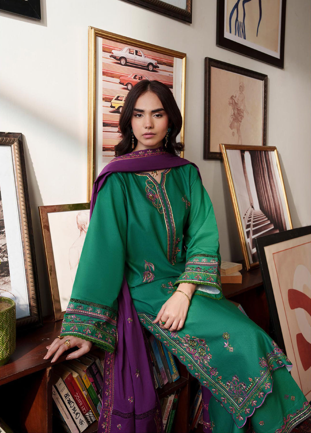 RajBari Women RTW Embroidered Lawn 3 Piece Suit RB26PLE Inara 07 - Eid Collection