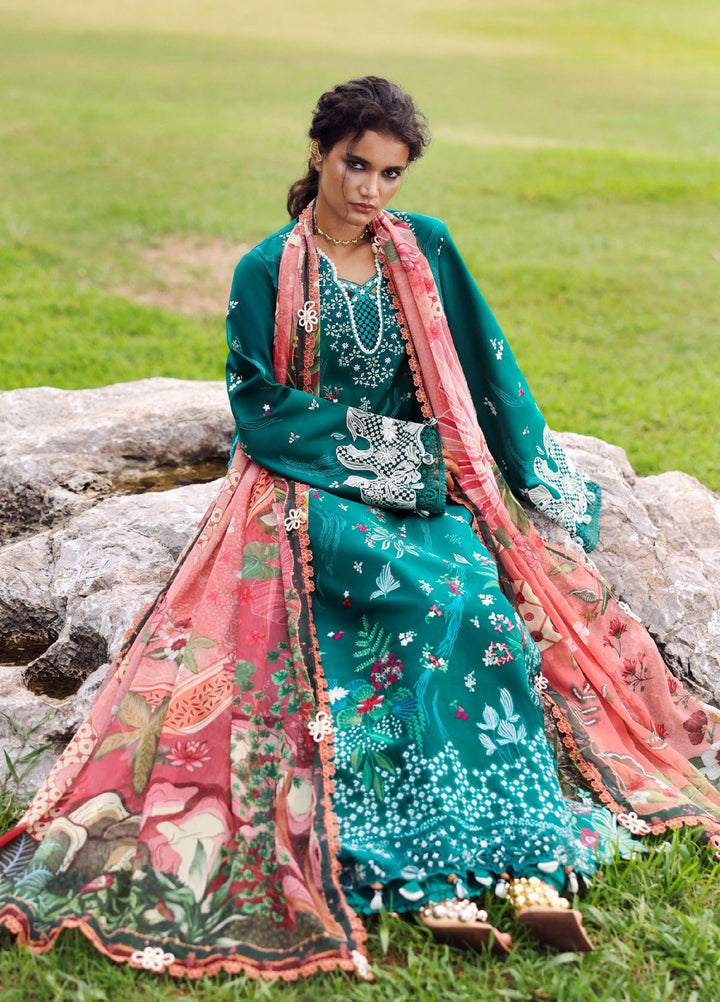 Lilas by Republic WomensWear Unstitched Embroidered Lawn 3 Piece Suit RW26ULL D-4A - Eid Collection