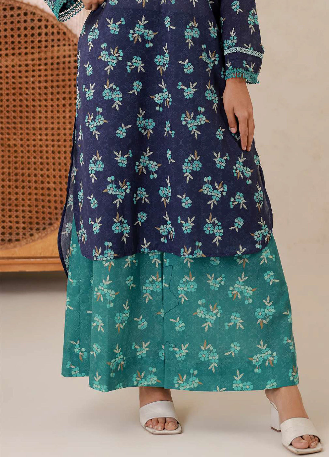Zellbury Unstitched Printed Lawn 2 Piece Suit ZB26UC WUS26X20925 - Casual Collection