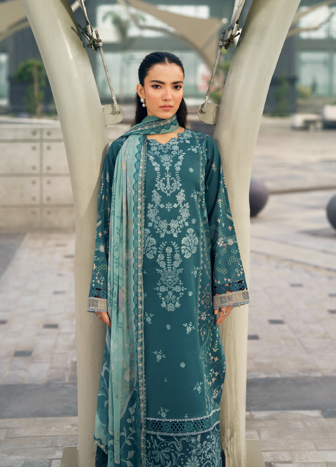Zync by Florent Unstitched Embroidered Lawn 3 Piece Suit FL26ZU FZ-8A - Summer Collection