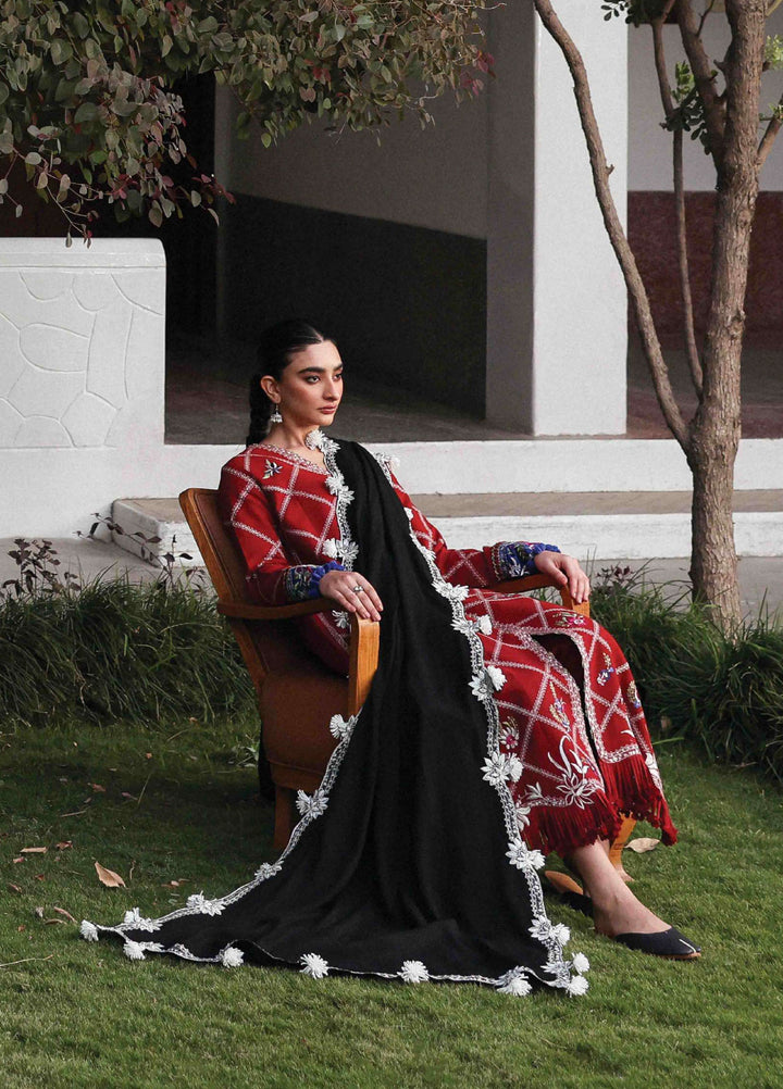 Amaris by Republic Womenswear Unstitched Luxury Shawl Khaddar Embroidered Suits 3 Piece RW25AS D-15 - Winter Collection