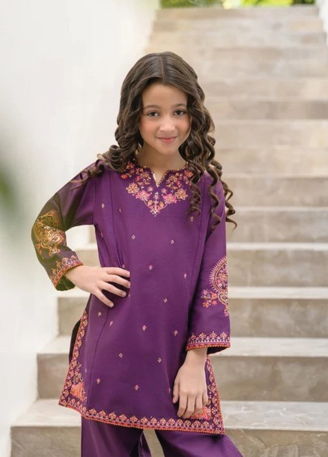 Fresh Birds Kids RTW Embroidered Lawn 2 Piece Suit Nooraz-FB-15 - Casual Collection
