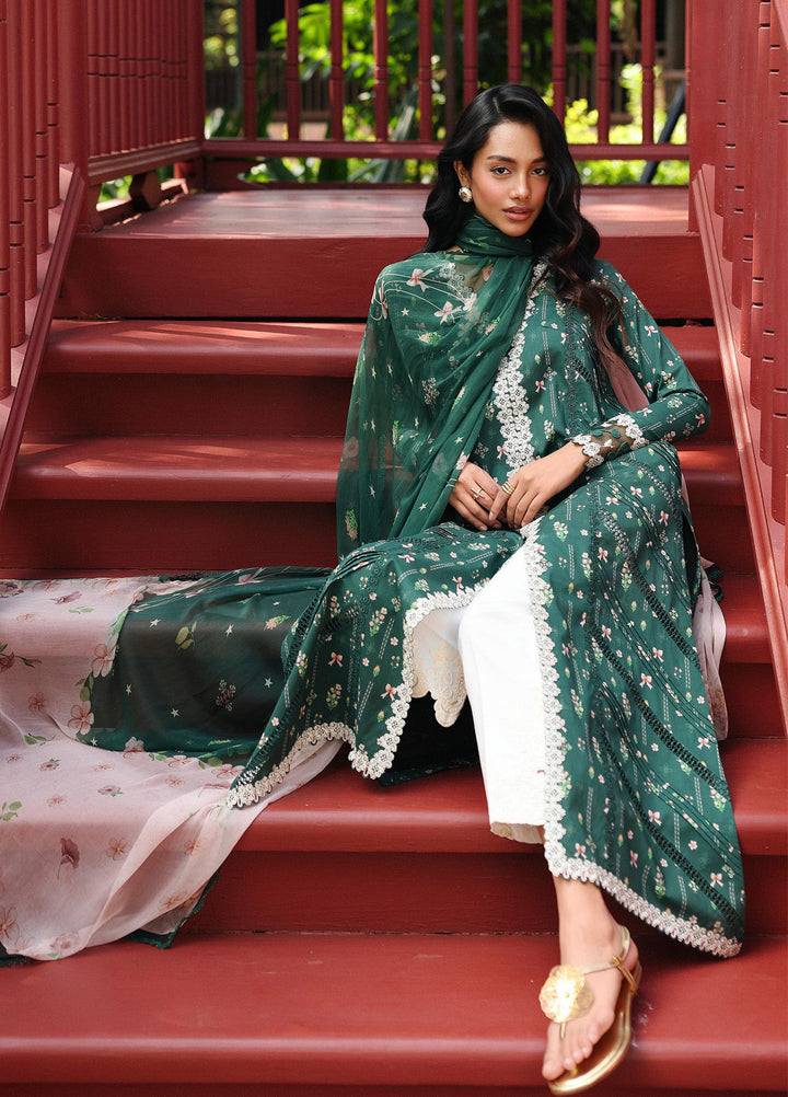 Q Prints by Qalamkar Unstitched Lawn Printed 3 Piece Suit QLK26QP Greer - Summer Collection